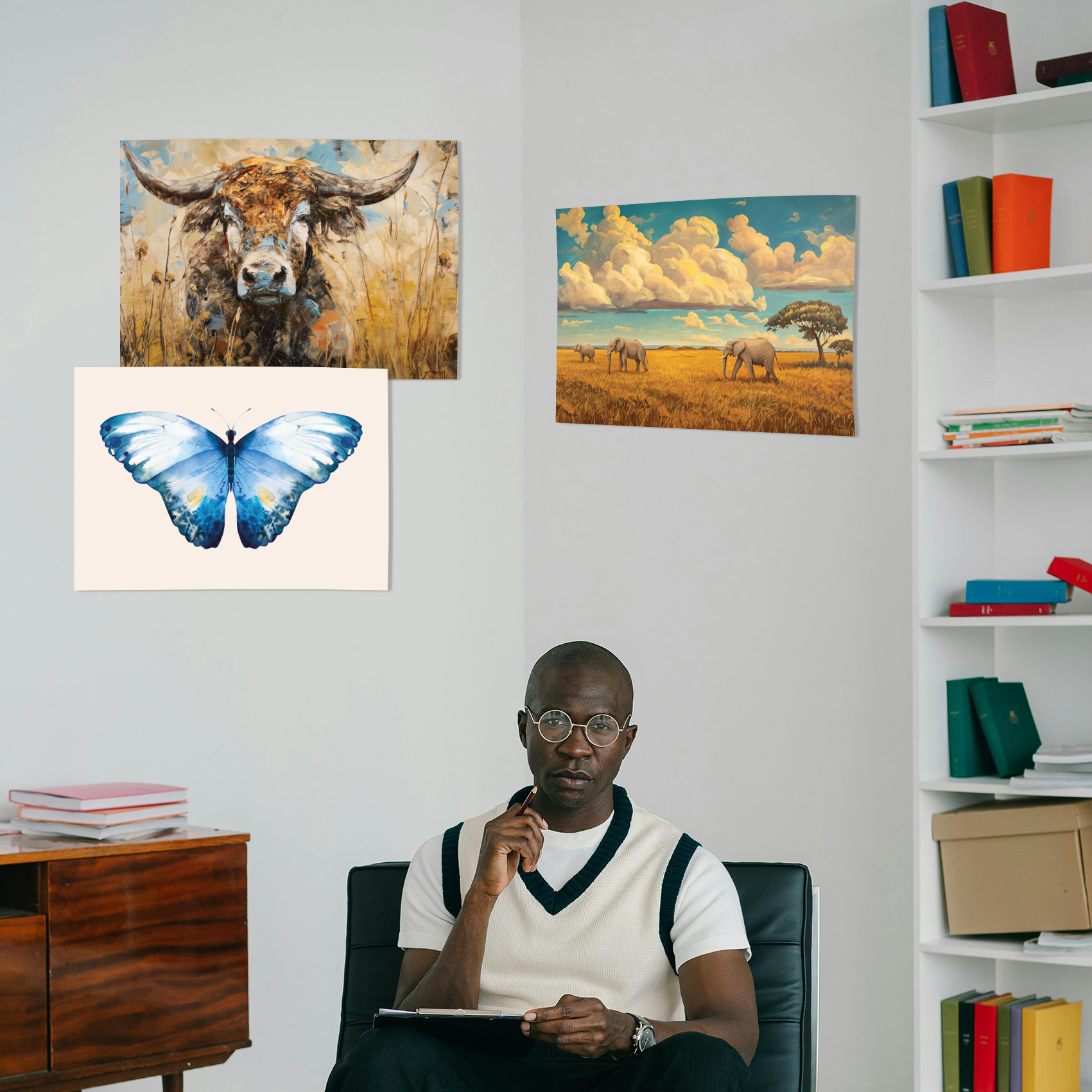 African-Jungle-A4-A3 Black-Guy-Mock-01