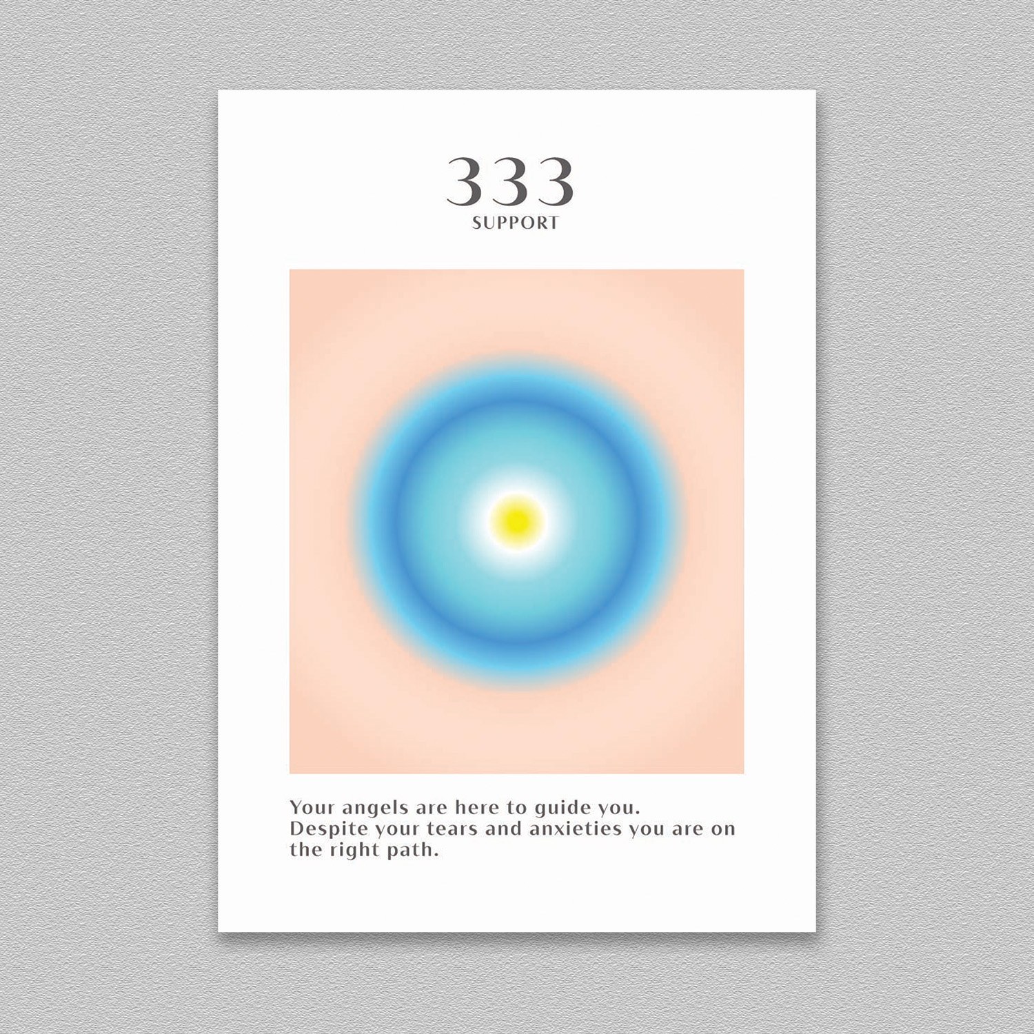 Angel Number 333 Print Ready Poster