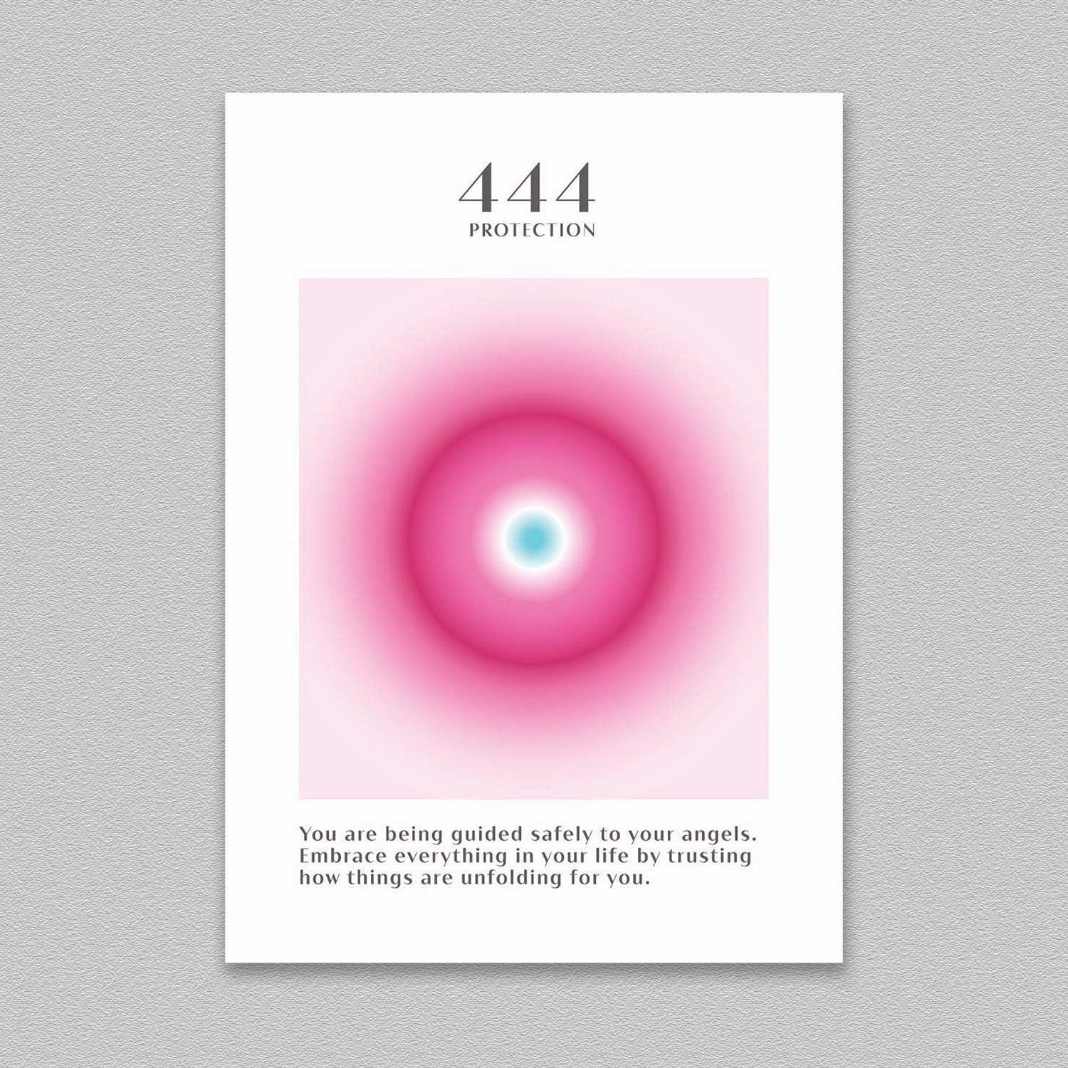 Angel Number 444 Print Ready Poster