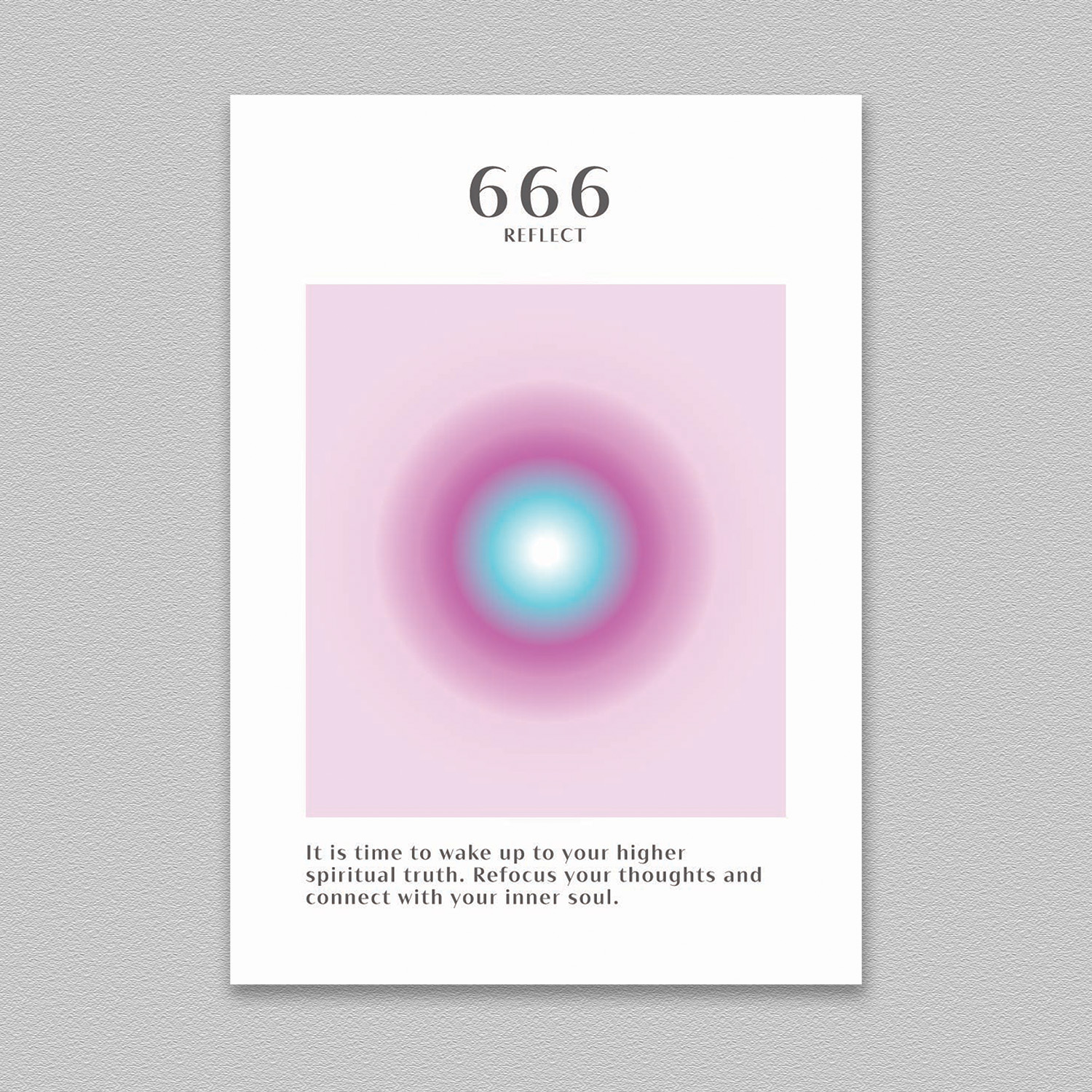 Angel Number 666 Print Ready Poster