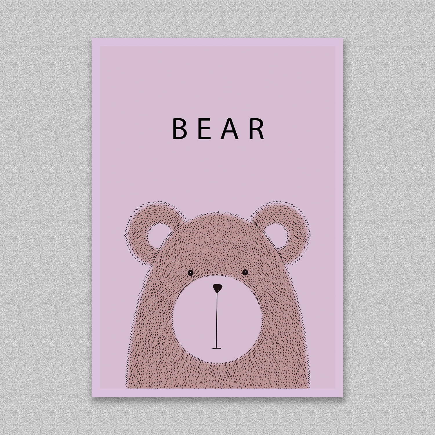Cute Baby Bear Print Ready Poster