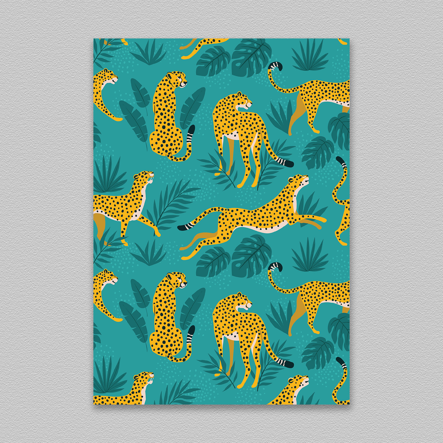 Chittah In Pattern Art Print Ready Poster