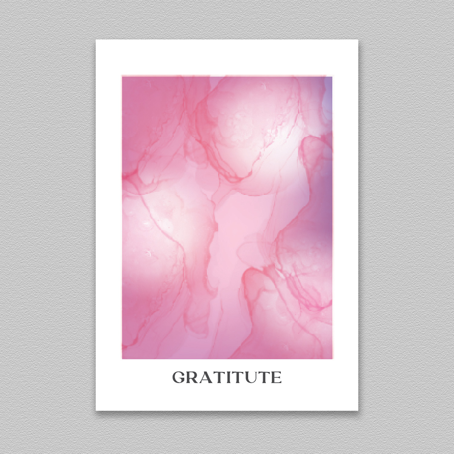 GRATITUTE Positive Affirmation Poster