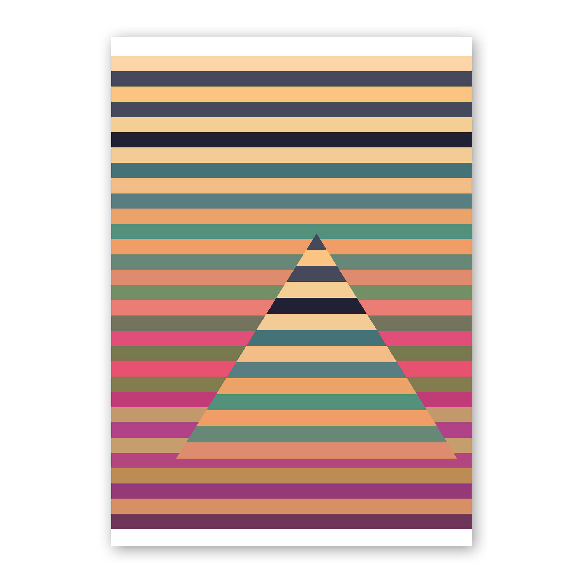 Ascension – Abstract Triangle Pattern Poster