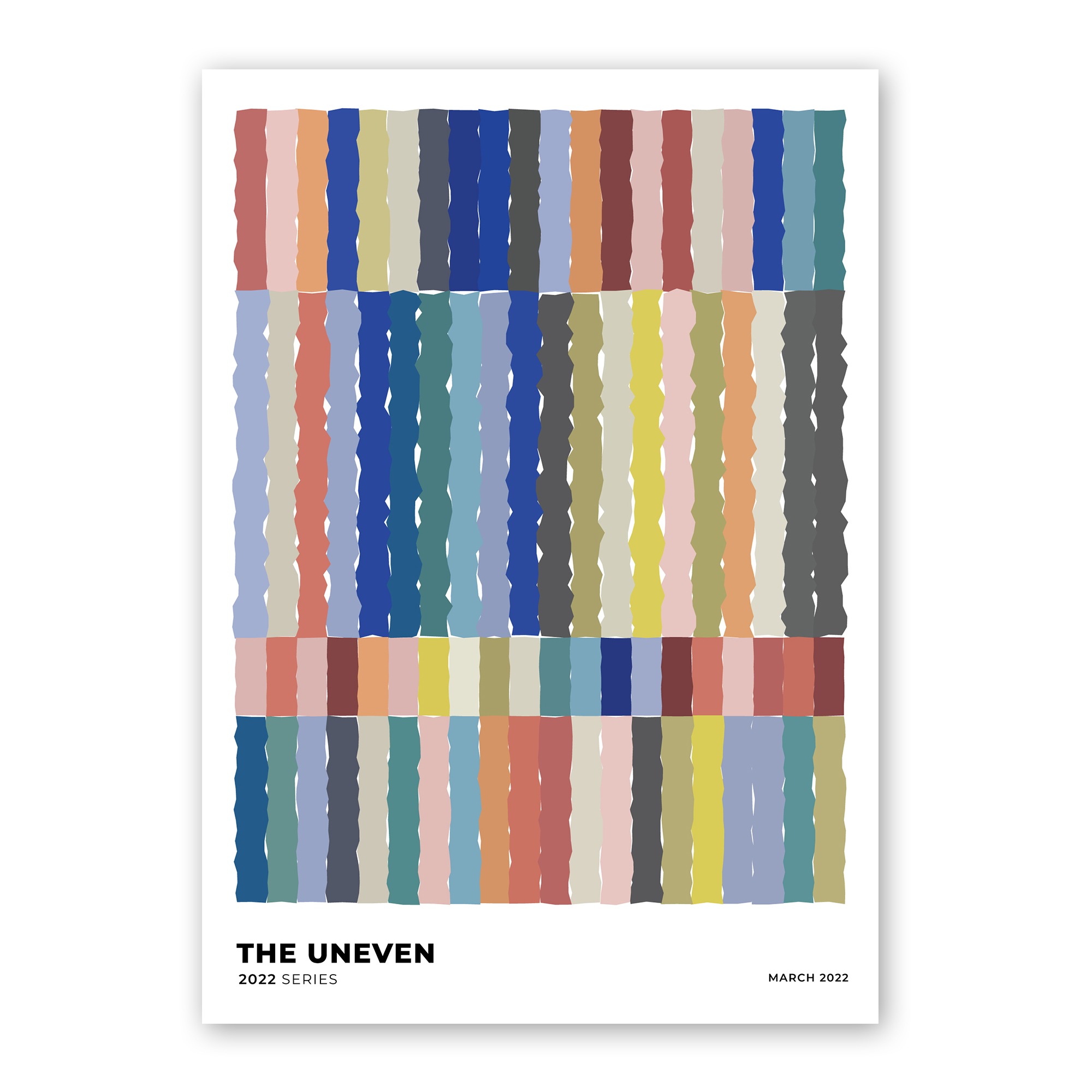 The Uneven – Organic Abstract Pattern Poster