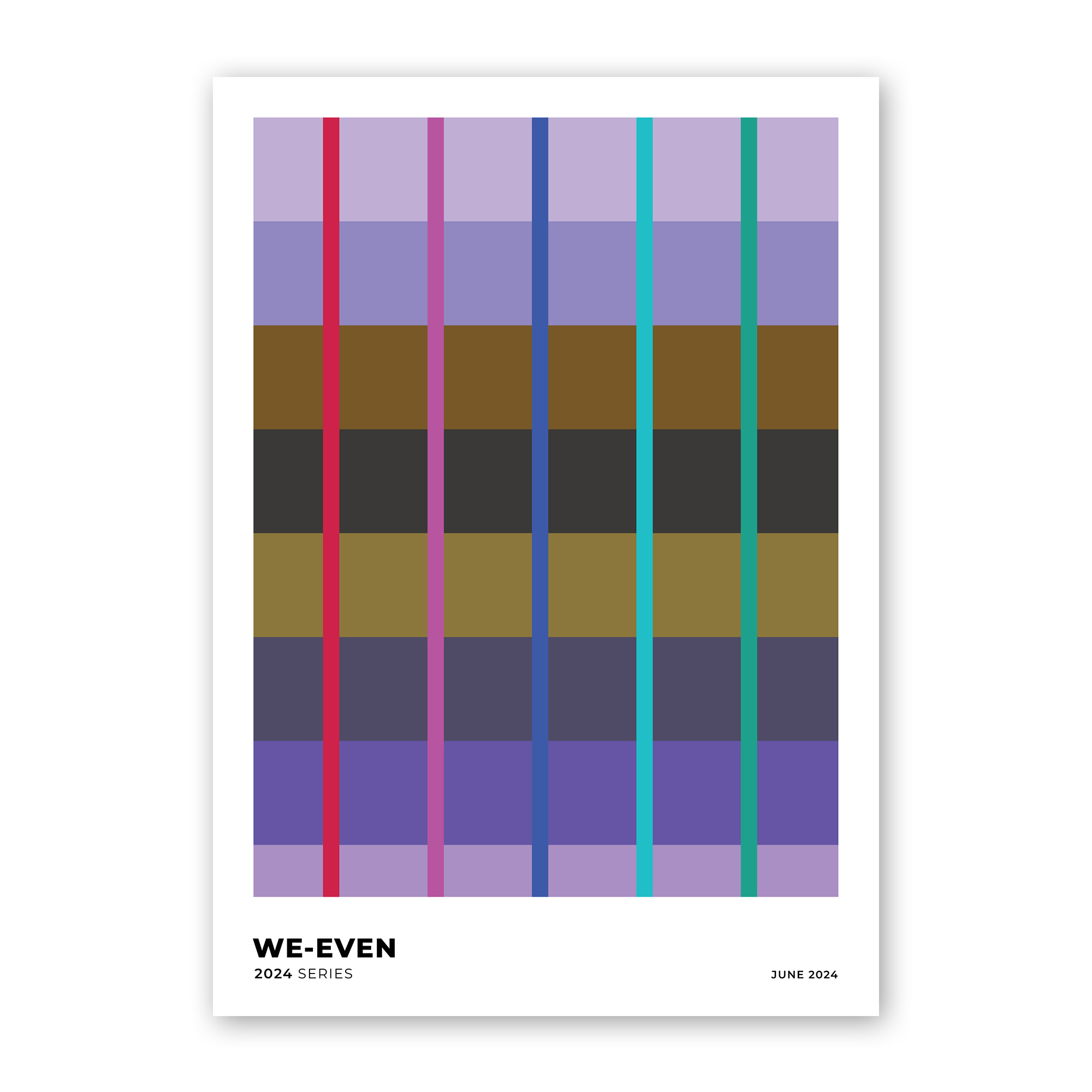 WeEven Modern Stripe Composition Poster